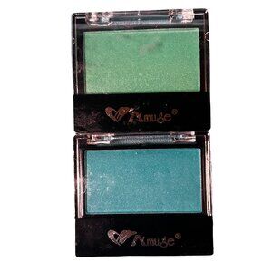 Vintage Amuse Eyeshadow Lot Green Peas & Teal Twist Shimmer Eye Shadow 2pc